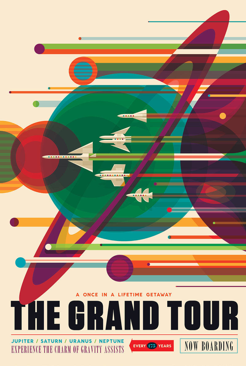 Futuristic Space Travel Posters