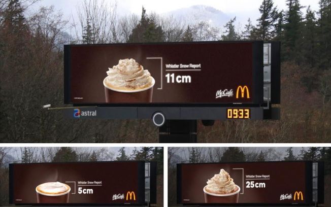 Whipped Cream Weather Billboards