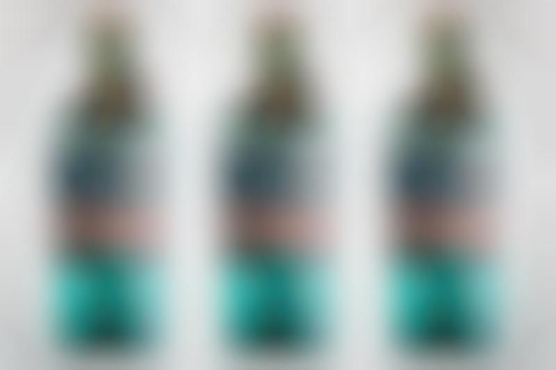 Turquoise-Tinted Gin Bottles