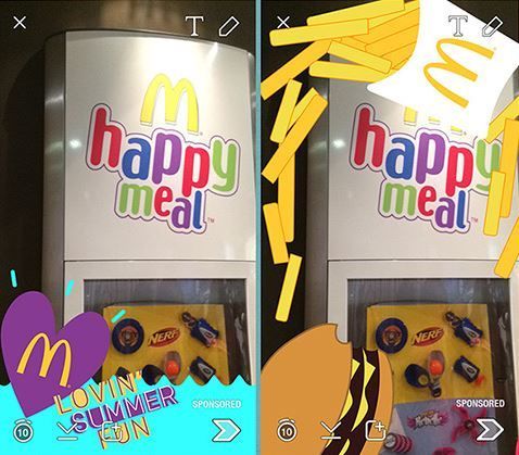 Social Fast Food Geofilters