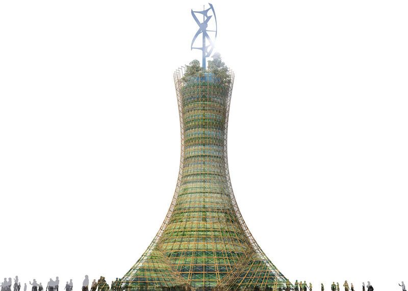 Hyperboloid Vertical Farms