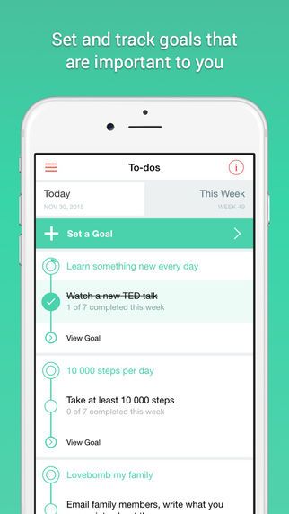 Motivational Goal-Setting Apps