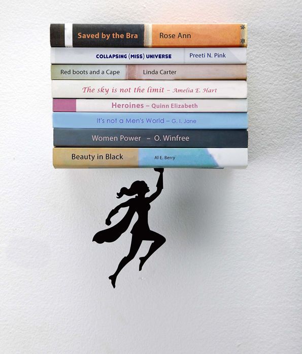 Suspended Superhero Bookends