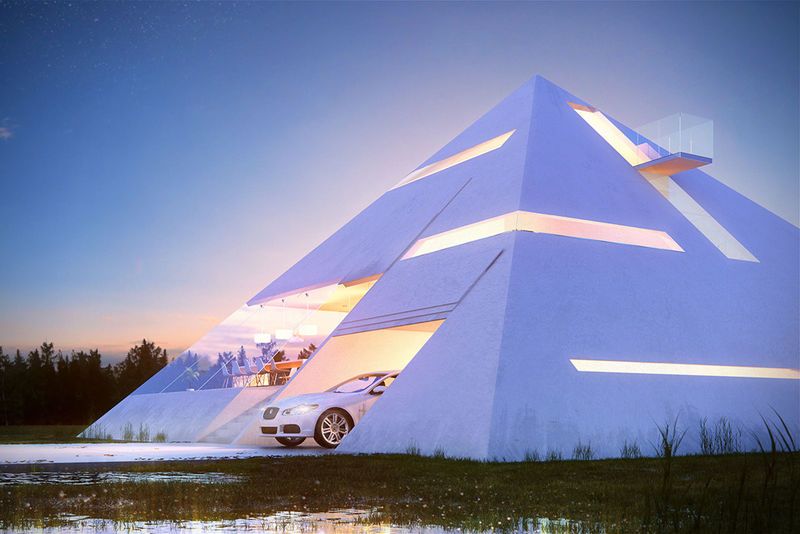 Triangular Transparent Abodes