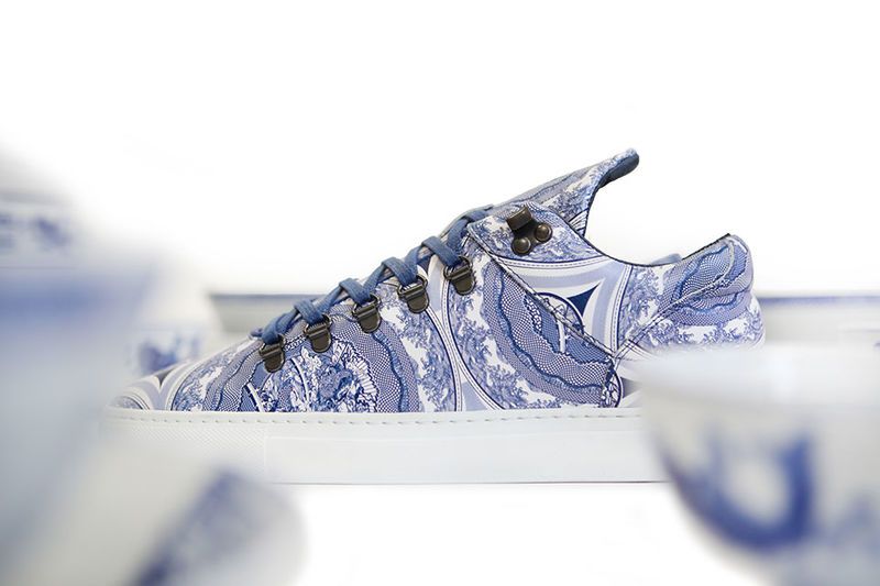 Patterned Ceramic Sneakers