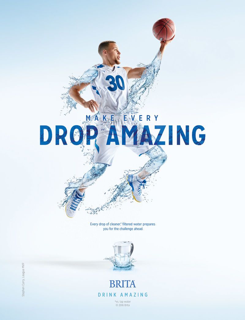 Basketball-Inspired Water Ads