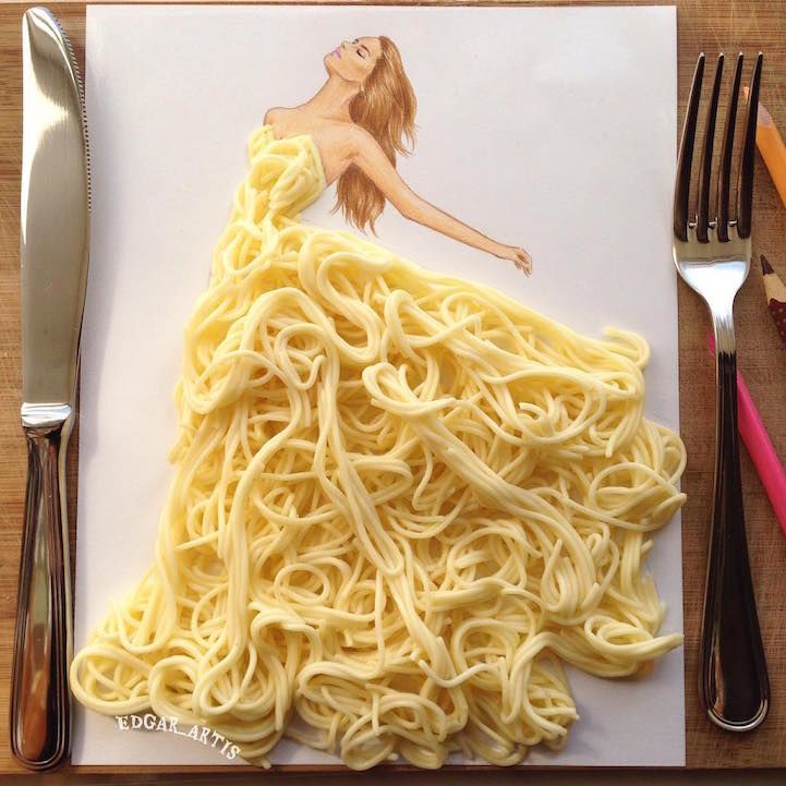 Fashionable Food Illustrations