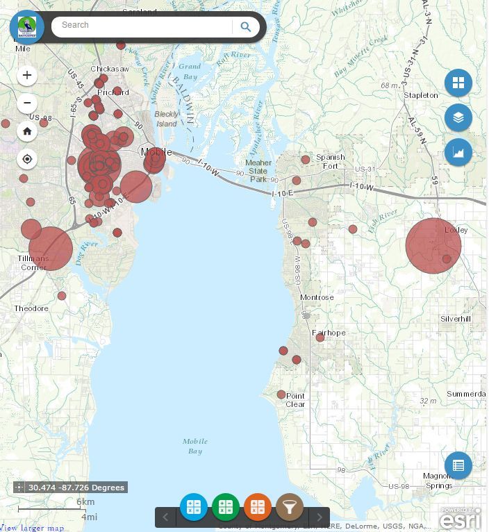 Sewage Spill-Showing Apps