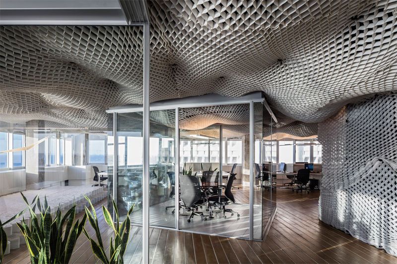 Meshed Cloud Office Ceilings