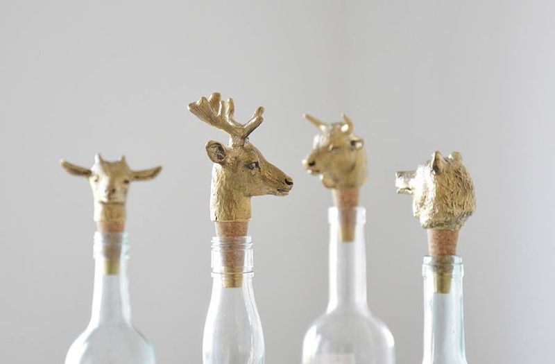 Metallic Animal Head Corks