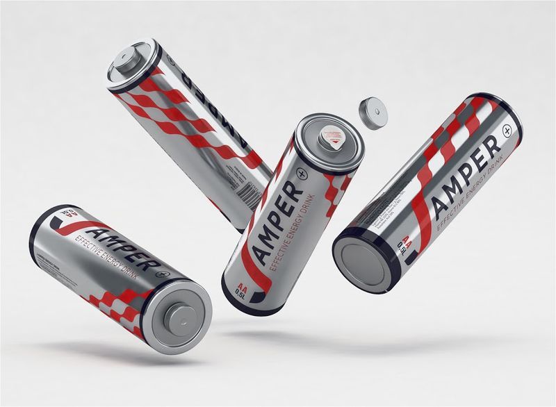 Battery-Inspired Drink Packaging