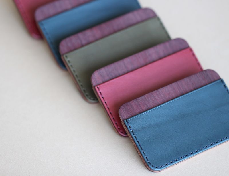 Wooden Leather Wallets