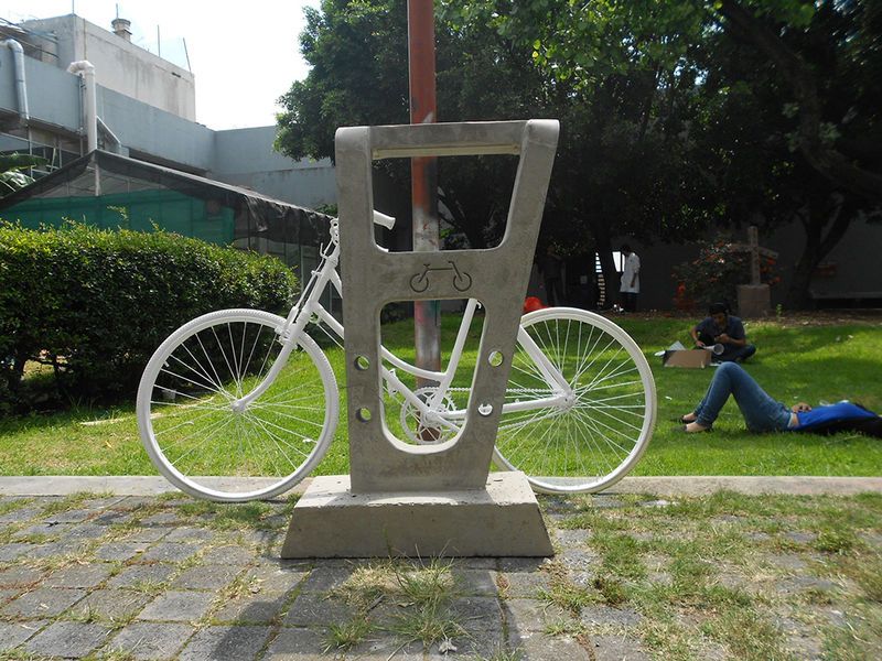 Cemented Bike Racks