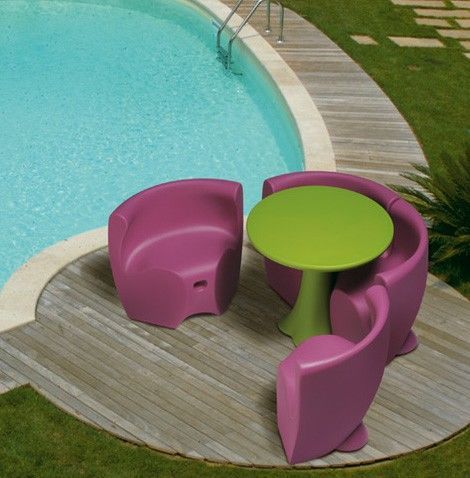 Connectable Plastic Outdoor Furniture