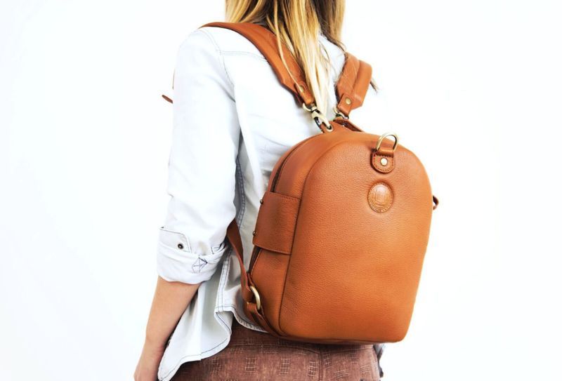 Versatile Leather Backpacks