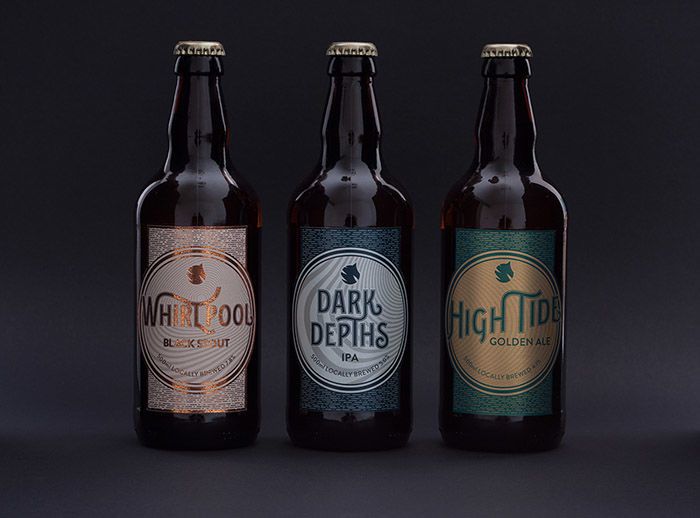 Upscale Oceanic Beer Branding