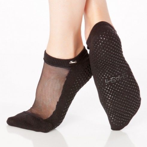 Cut-Out Pilates Socks : gripped socks