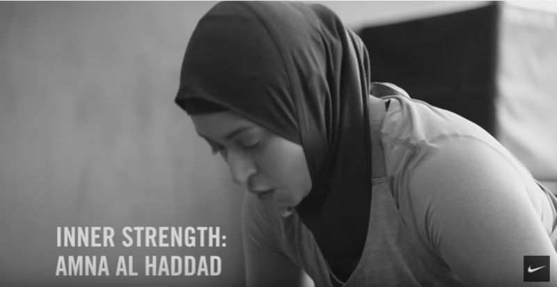 Inspiring Hijabi Athlete Ads