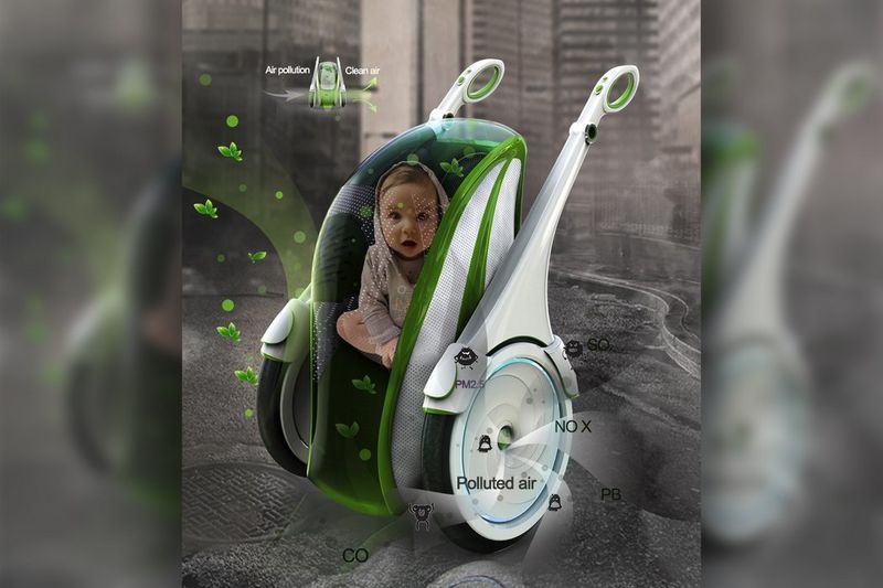 Air-Filtering Baby Carriages