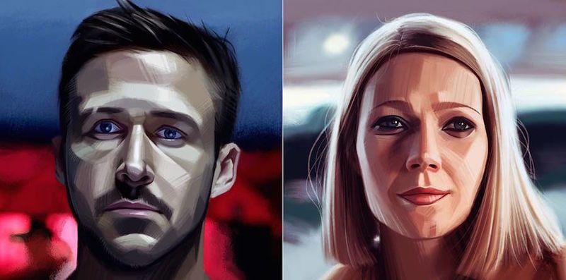 Iconic Movie Character Portraits