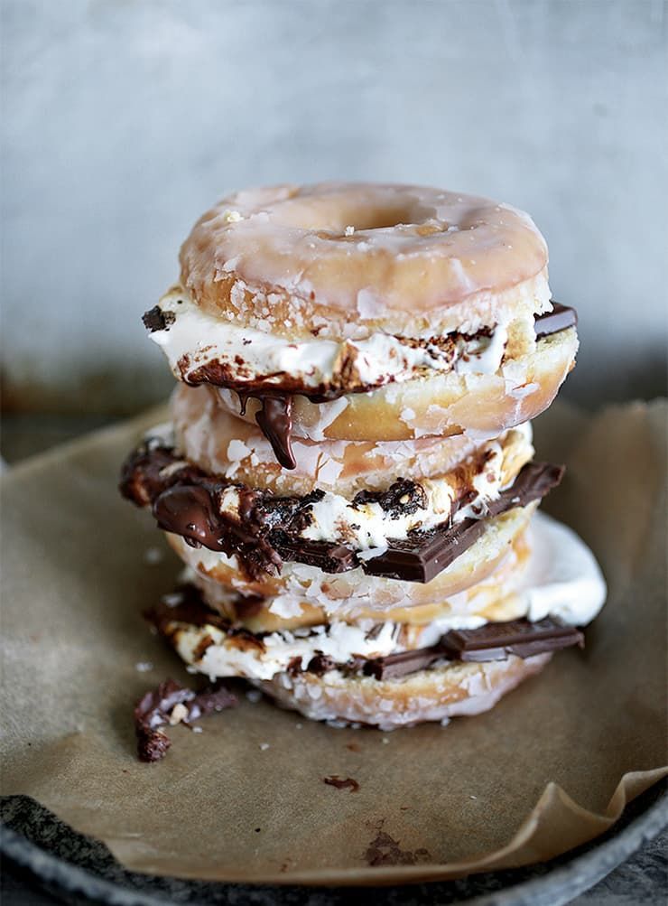 Stacked Campfire Donuts