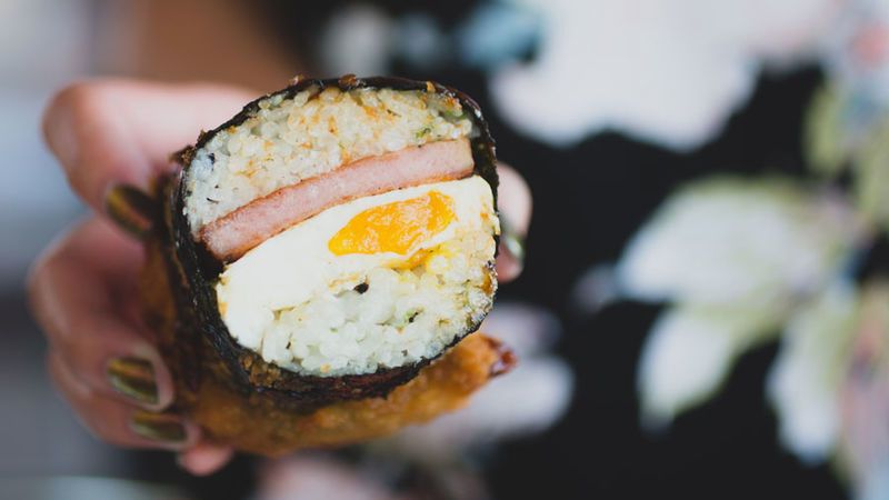 Fried Spam Sushi