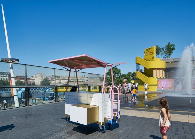 Tiled Pop-Up Kiosks