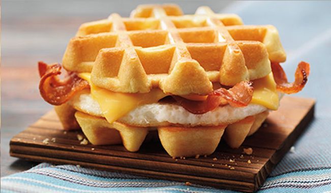 Waffle-Topped Breakfast Sandwiches