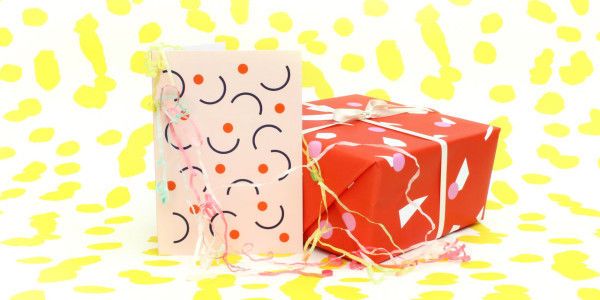 Abstract Artisan Gift Wrap