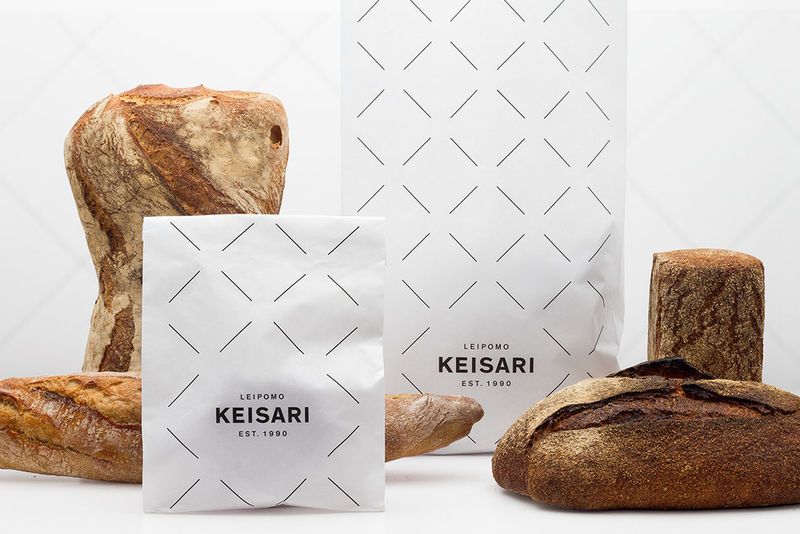 Monochromatic Baked Goods Branding