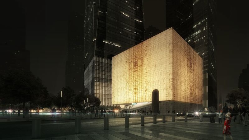 Translucent Marble Cube Buildings