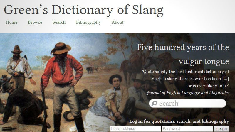 Scholarly Slang Dictionaries