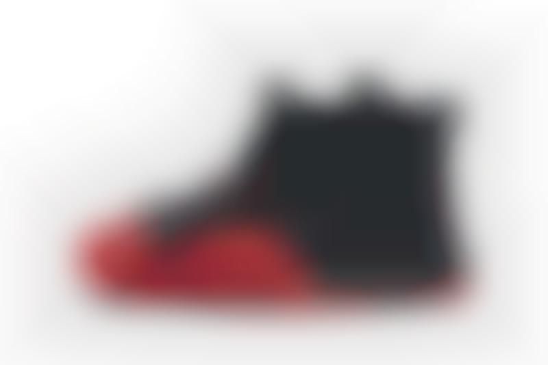 Crimson Suede Basketball Sneakers