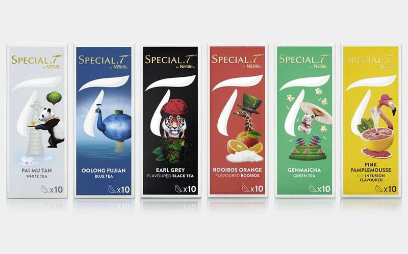 Whimsical Tea Capsule Packaging