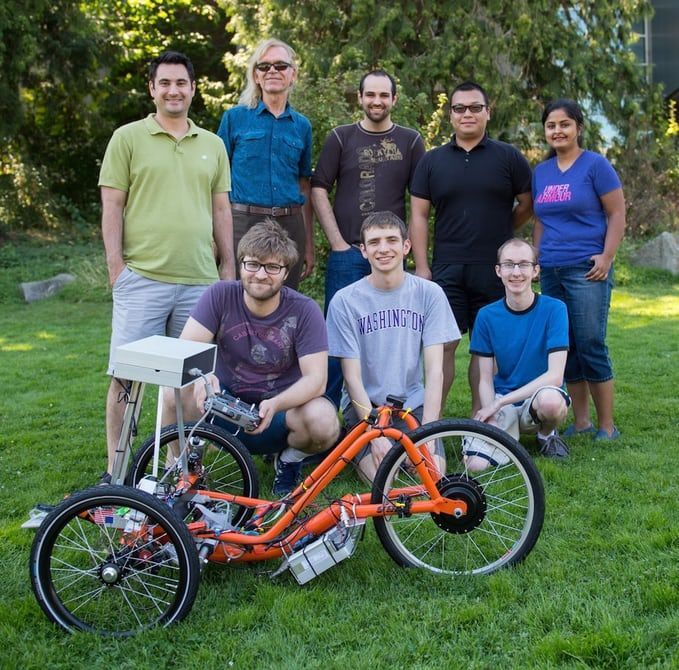 Futuristic Self-Driving Trikes