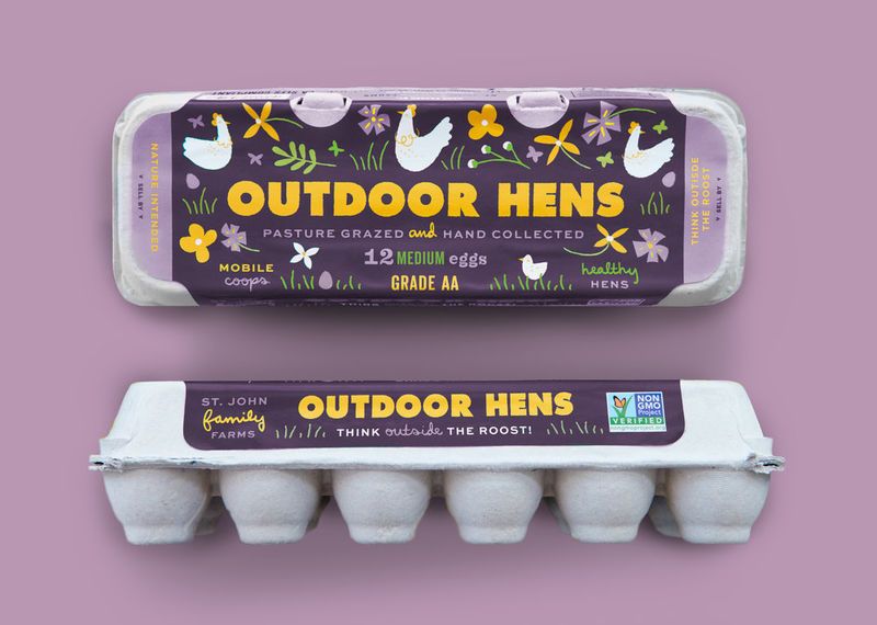 Playfully Illustrative Egg Packs