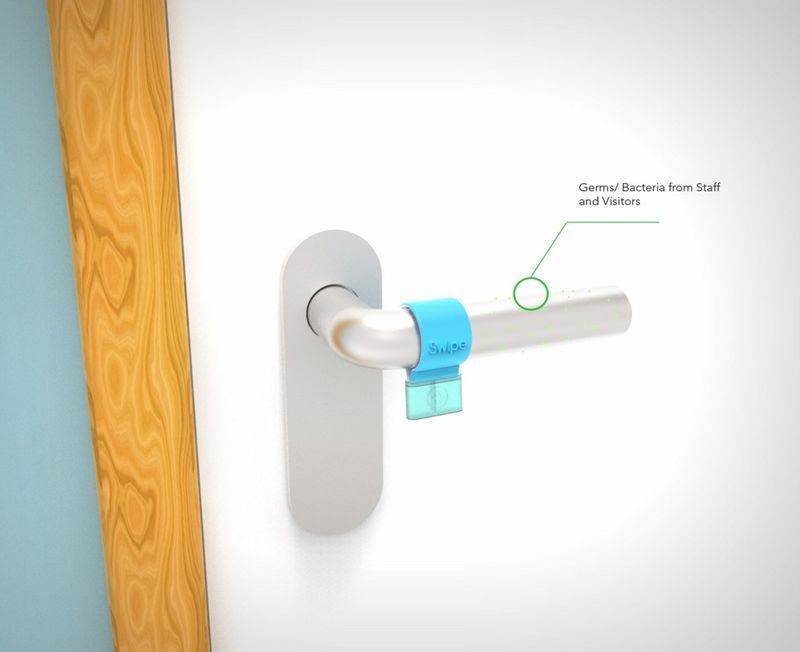 Door Handle-Disinfecting Devices