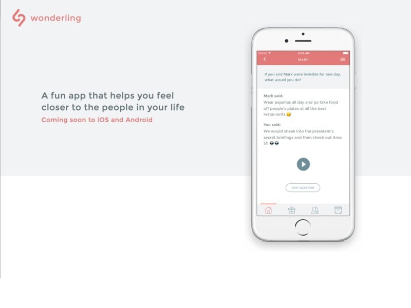 Interactive Social Question Apps
