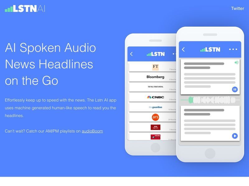 AI Audio News Apps