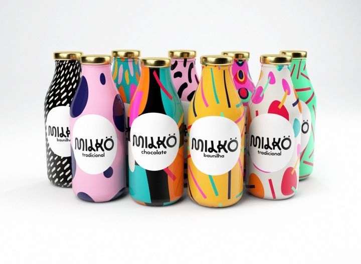 Pop Art Milk Packaging