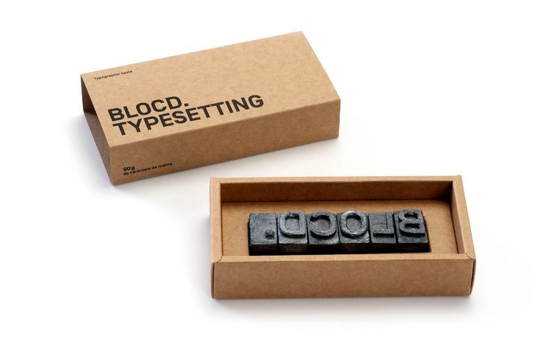 Letterpress Block Candies