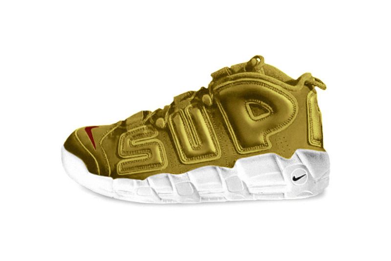 Gilded Bubble Letter Sneakers