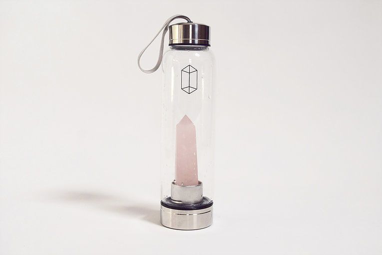 Crystal-Infused Water Bottles