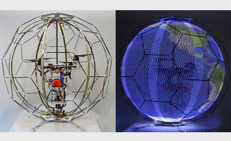 Light-Up Spherical Drones