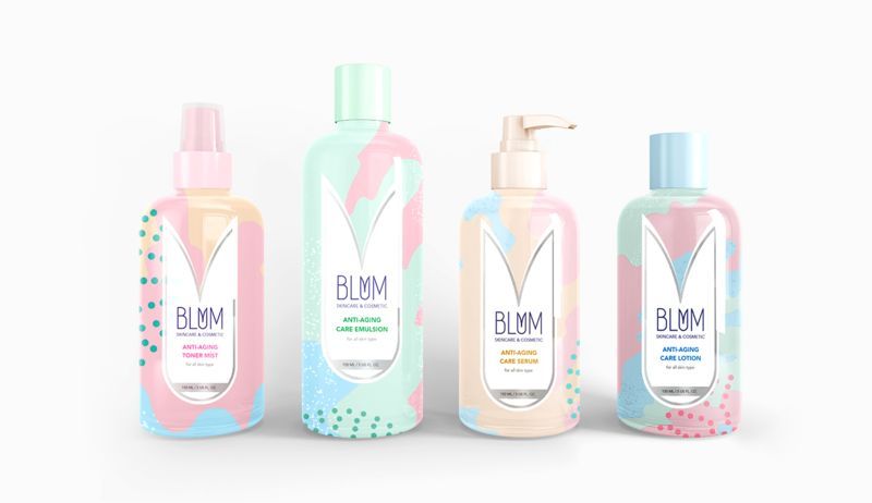 Multicolor Floral Cosmetic Branding