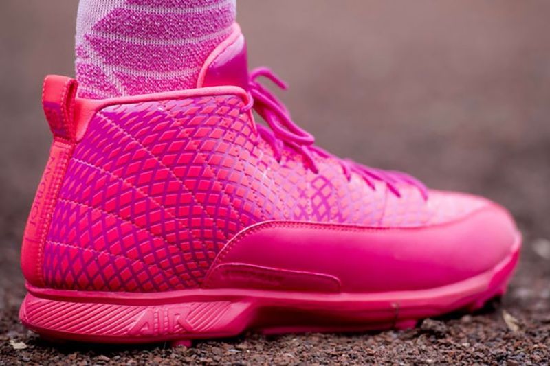 Exclusive All Pink Cleats Air Jordan 12 cleats