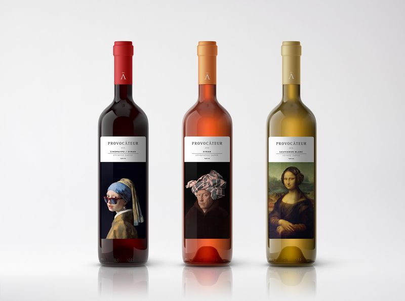 Remixed Artwork Wine Branding