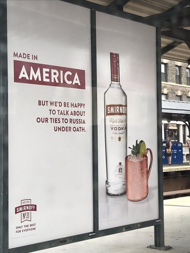 Political Vodka Ad Campaigns