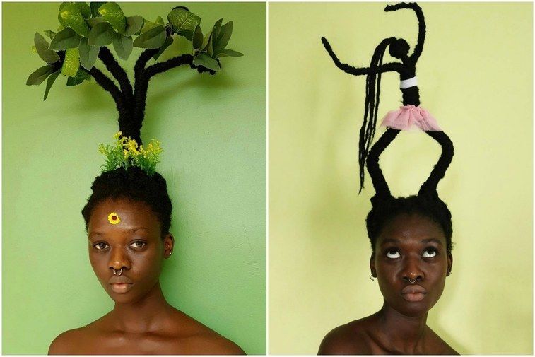 Elaborate Natural Hair Art