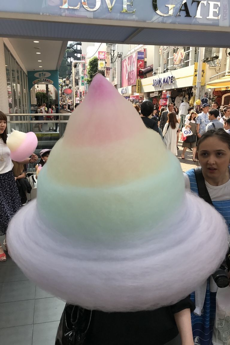 Oversized Rainbow Cotton Candy